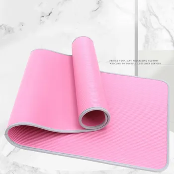 10mm Non-Alunecare Extra Gros Yoga Mat 183 cm*61cm Rezistent la Rupere BNR Pilates Tampoane de Fitness Exercițiu de prost Gust Cu Bandaje