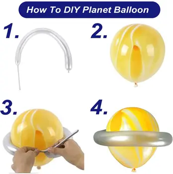 Spațiu Baloane Petrecere Ghirlanda Baloane Kit Univers Planete Spațiu OZN Rachete Baloane pentru Petrecere de Aniversare pentru Copii Decor