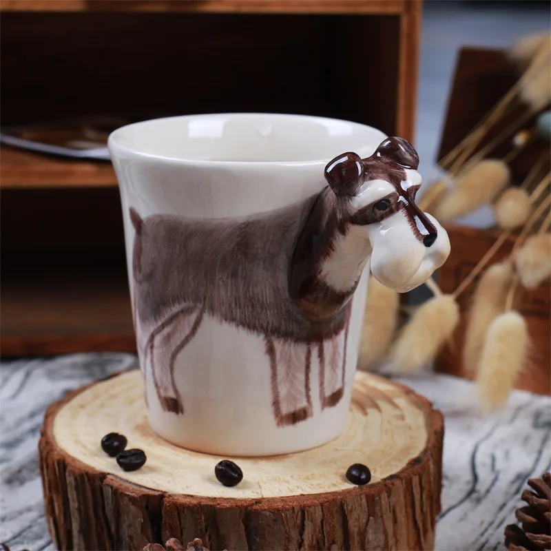drăguț animale de companie pisica cana ceramica de cafea ceai lapte de de portelan pictate manual forma de animale cupa festival cadou - En-gros / Medicalshoes.ro